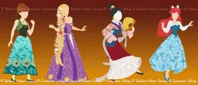 Anna Rapunzel Mulan Ariel