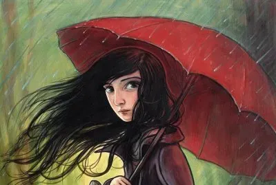 niÃ±a con paraguas