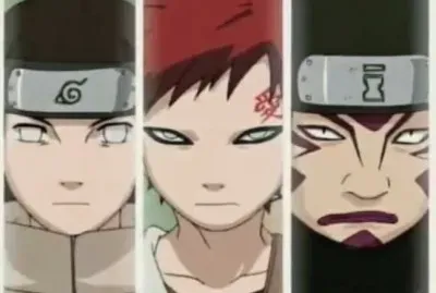 Neji, Gaara y Kankuro