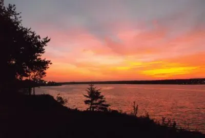 Colourful clouds at sunset