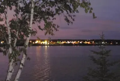 Douglastown from Chatham side of Miramichi river