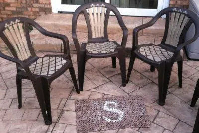 Stencilled Patio Set