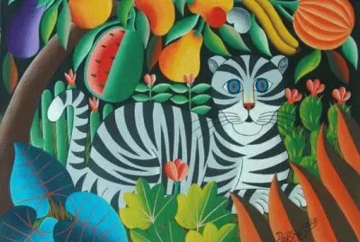 Haitian art by Pierre Maxo jigsaw puzzle