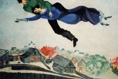 Chagall - Sobre el pueblo jigsaw puzzle
