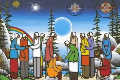 Pow Wow by Leland Bell jigsaw puzzle