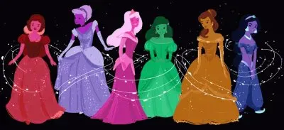 SnowWhite Cinderella Aurora Ariel Belle Jasmine