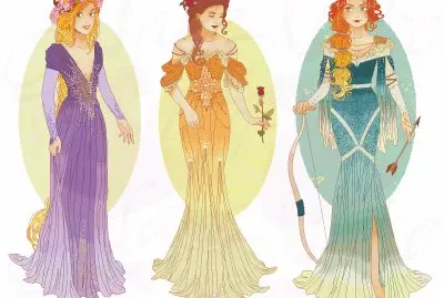 Rapunzel Belle Merida