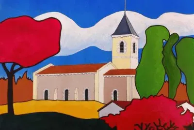 Church in France jigsaw puzzle