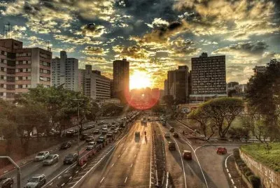 São Paulo - SP -  Vista do Vd da Liberdade jigsaw puzzle