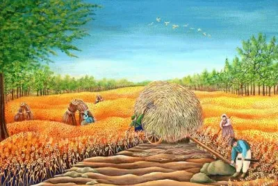 en el campo