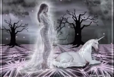 artemujer y unicornio