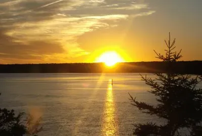 Another day ends on the river
