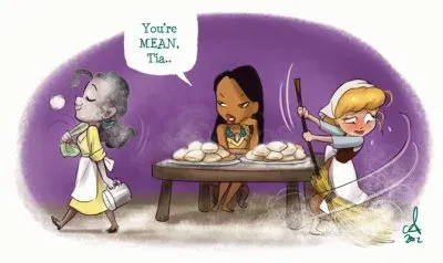 Tiana Pocahontas Cinderella