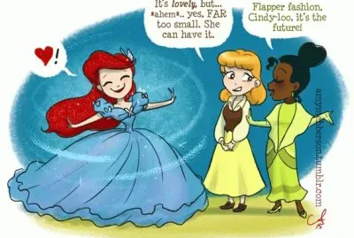 Ariel Cinderella Tiana