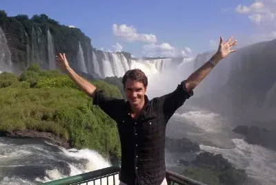Roger Federer visitando Argentina