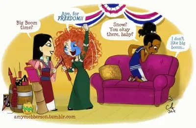 Mulan Merida Tiana