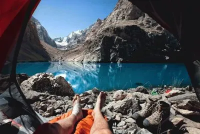 Lago Gran Allo. TajikistÃ¡n jigsaw puzzle