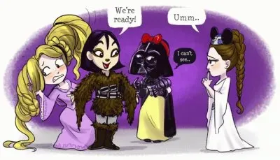 Rapunzel Mulan SnowWhite Leia
