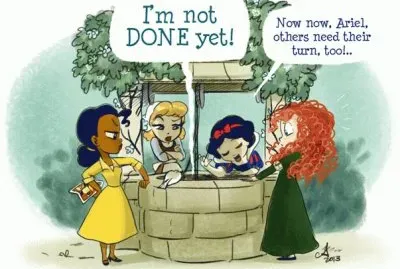 Tiana Cinderella SnowWhite Merida