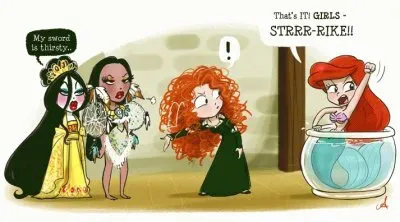 Mulan Pocahontas Merida Ariel
