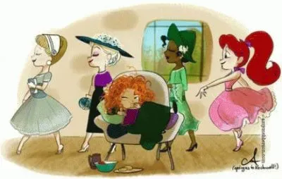 Cinderella Elsa Merida Tiana Ariel