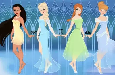 Pocahontas Elsa Anna Cinderella