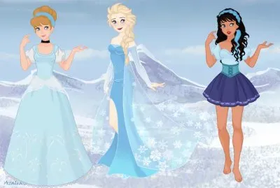 Cinderella Elsa Esmeralda jigsaw puzzle