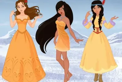Belle Pocahontas TigerLily jigsaw puzzle