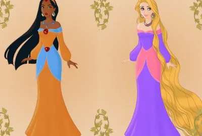 Pocahontas Rapunzel jigsaw puzzle