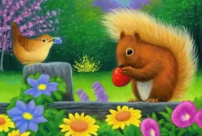 The Berry Thieves by Bridget Voth jigsaw puzzle