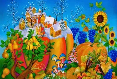 Fantasy Pumpkins by Gustav Ioan Hlinka jigsaw puzzle