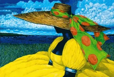 Lady with yellow Dress