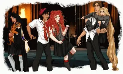 Jasmine Aladdin Merida Flynn Rapunzel