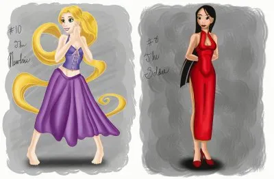 Rapunzel Mulan jigsaw puzzle