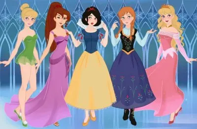 TinkerBell Megara SnowWhite Anna Aurora