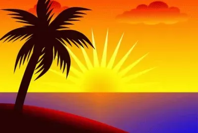 Sunset over the Pacific Ocean by Liz Aragon