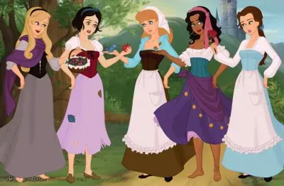 Aurora SnowWhite Cinderella Esmeralda Belle