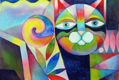 Amazing Geometricat by Karin Zeller jigsaw puzzle