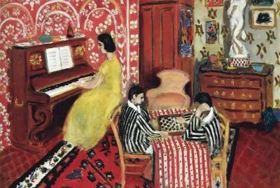 MATISSE-Pianiste et joueurs de dames