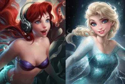 Ariel Elsa jigsaw puzzle