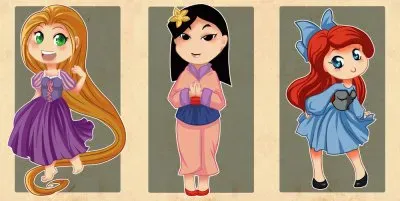 Rapunzel Mulan Ariel