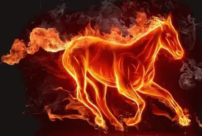 פאזל של Cavalo de fogo