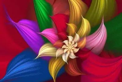 Colored Flower