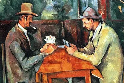 Los jugadores de naipes, 1892 - Paul CÃ©zanne
