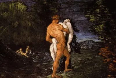  "L 'enlÃ¨vement " (O Rapto- 1867), CÃ©zanne