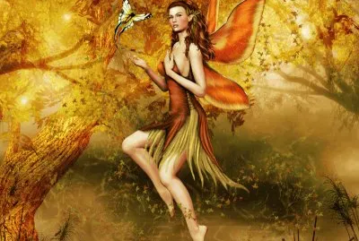 Fadas, duendes e ninfas.