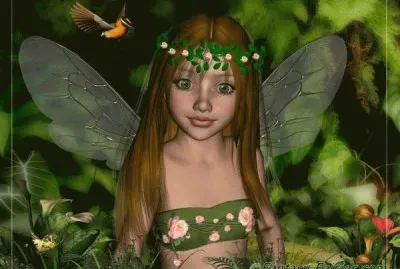Fadas, duendes e ninfas.