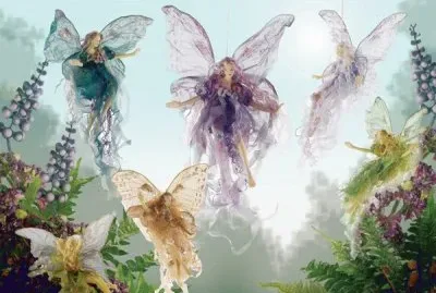 Fadas, duendes e ninfas.