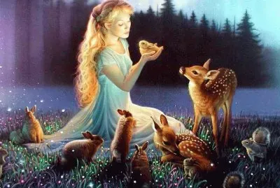 Fadas, duendes e ninfas.