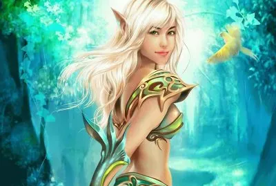 Fadas, duendes e ninfas.